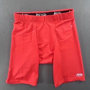 Vintage Y2K Adams Athletic Compression Shorts Red Base Layer Men's Small